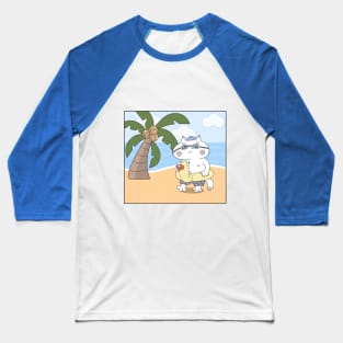 Cat Having A Vacation Baseball T-Shirt